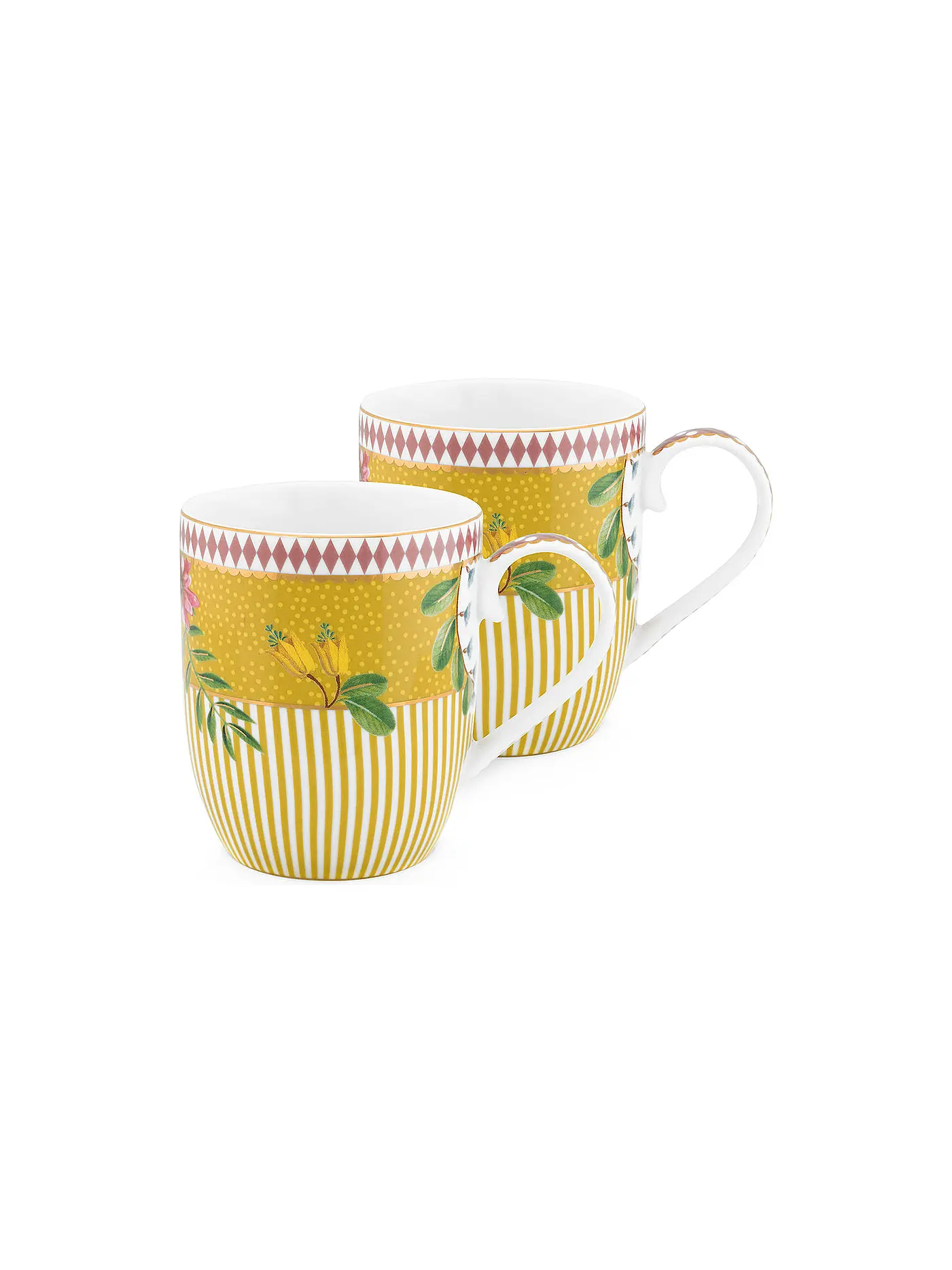 PIP STUDIO | Henkelbecher Set 2er Small LA MAJORELLE 145ml Gelb | 